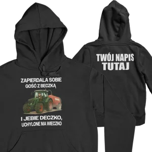 Bluza zapierdala sobie gość z beczką i jebie deczko, uchylone ma wieczko